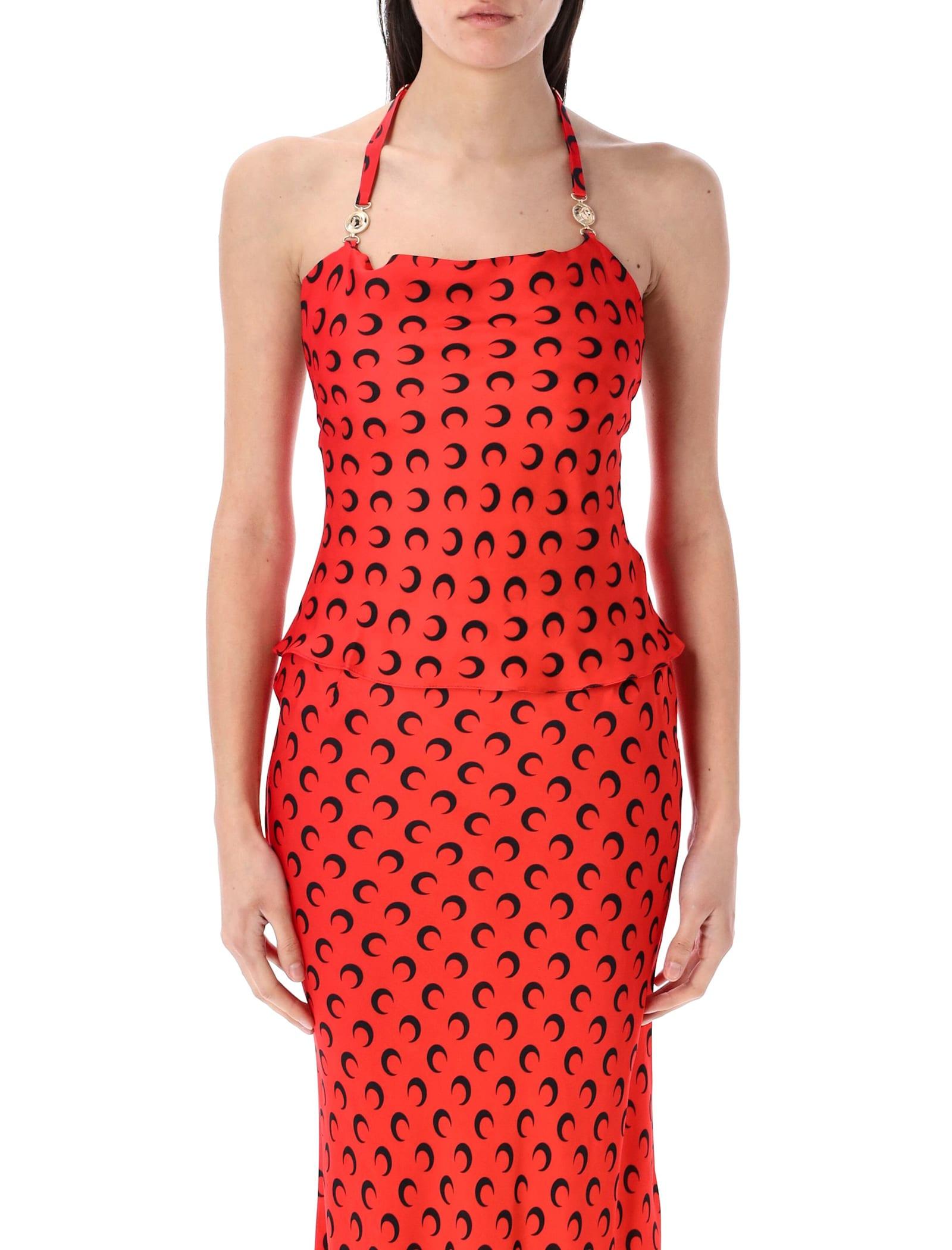 marine serre moon satin top