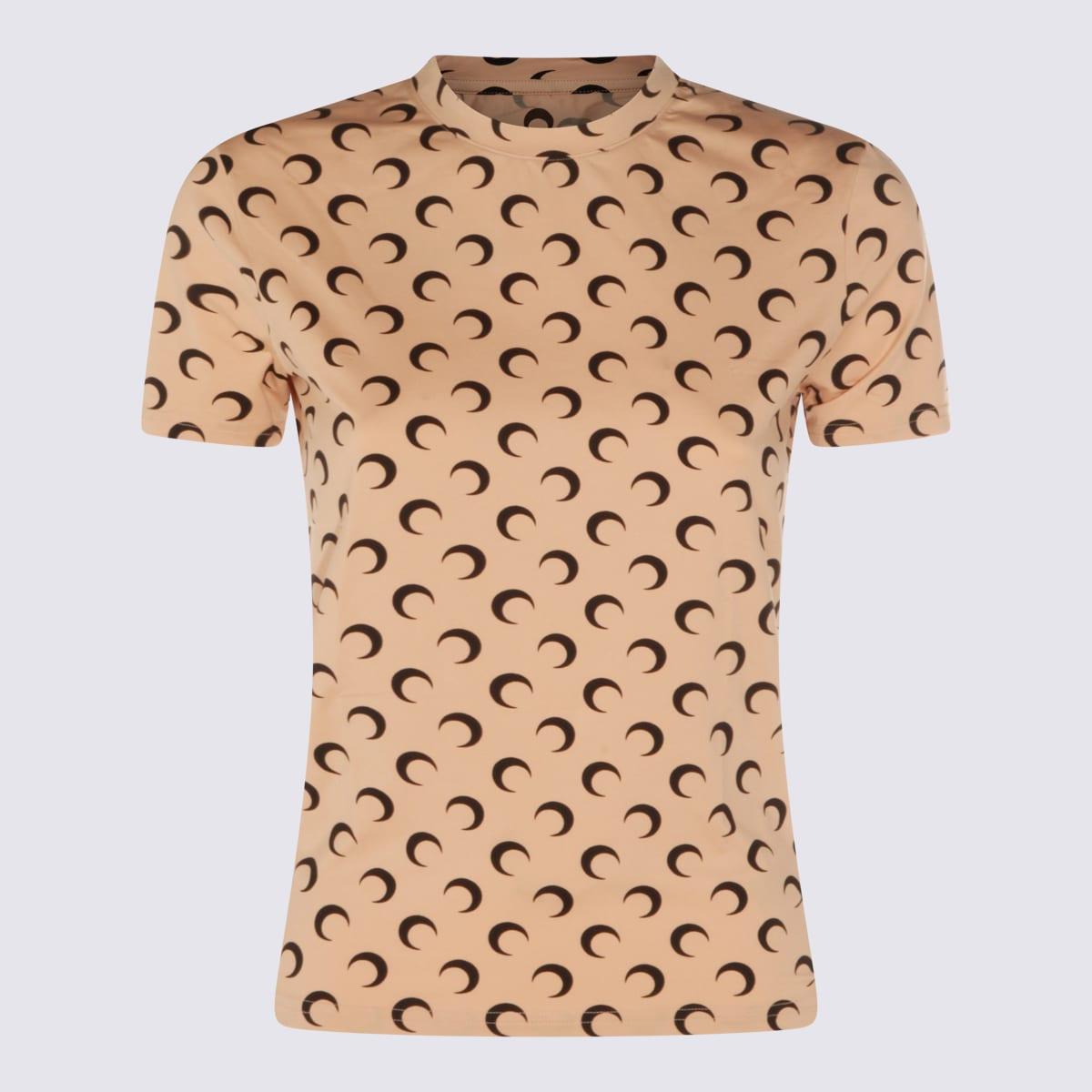 marine serre nude and black t-shirt