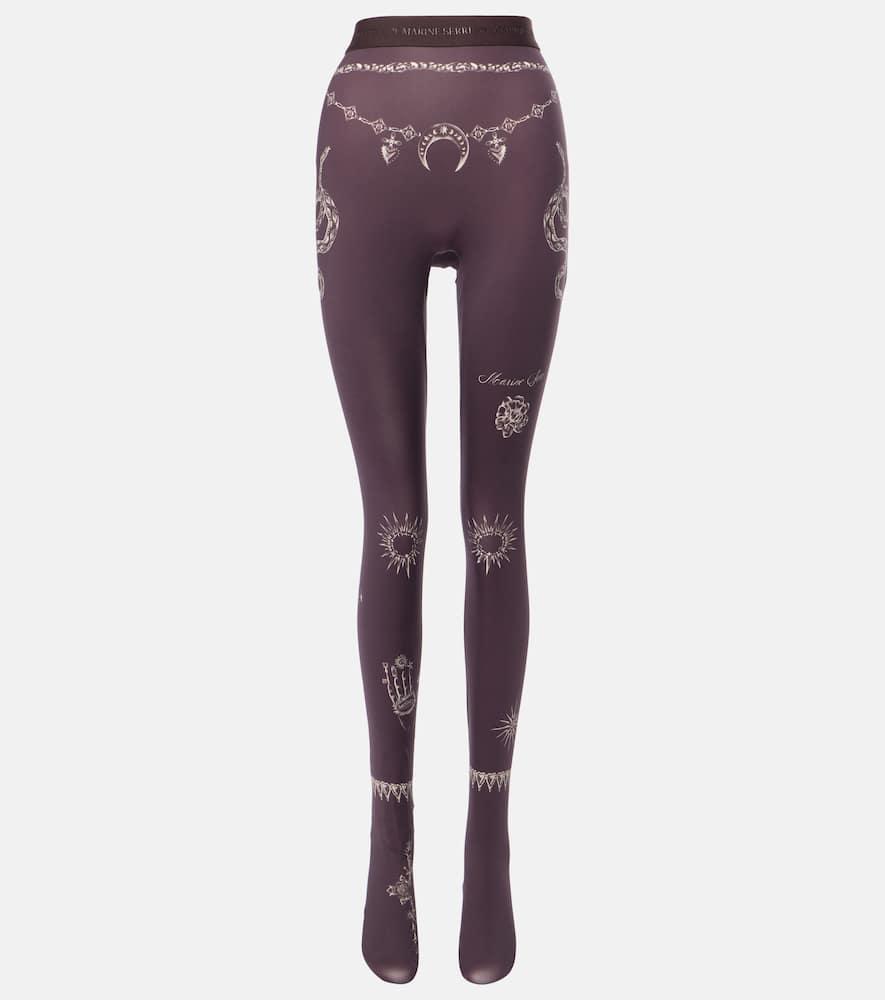 marine serre printed jersey tights