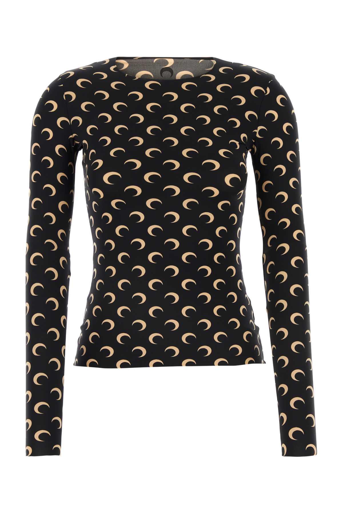 marine serre printed stretch nylon top inversetan maglie - women