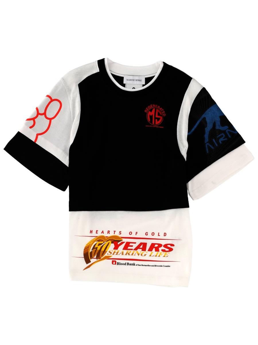 marine serre regenerated graphic t-shirt