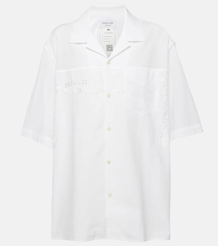 marine serre regenerated household cotton bowling shirt