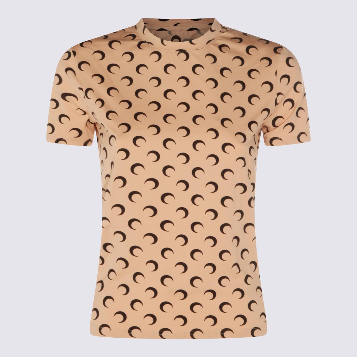 marine serre t-shirts and polos brown _pa ea - women