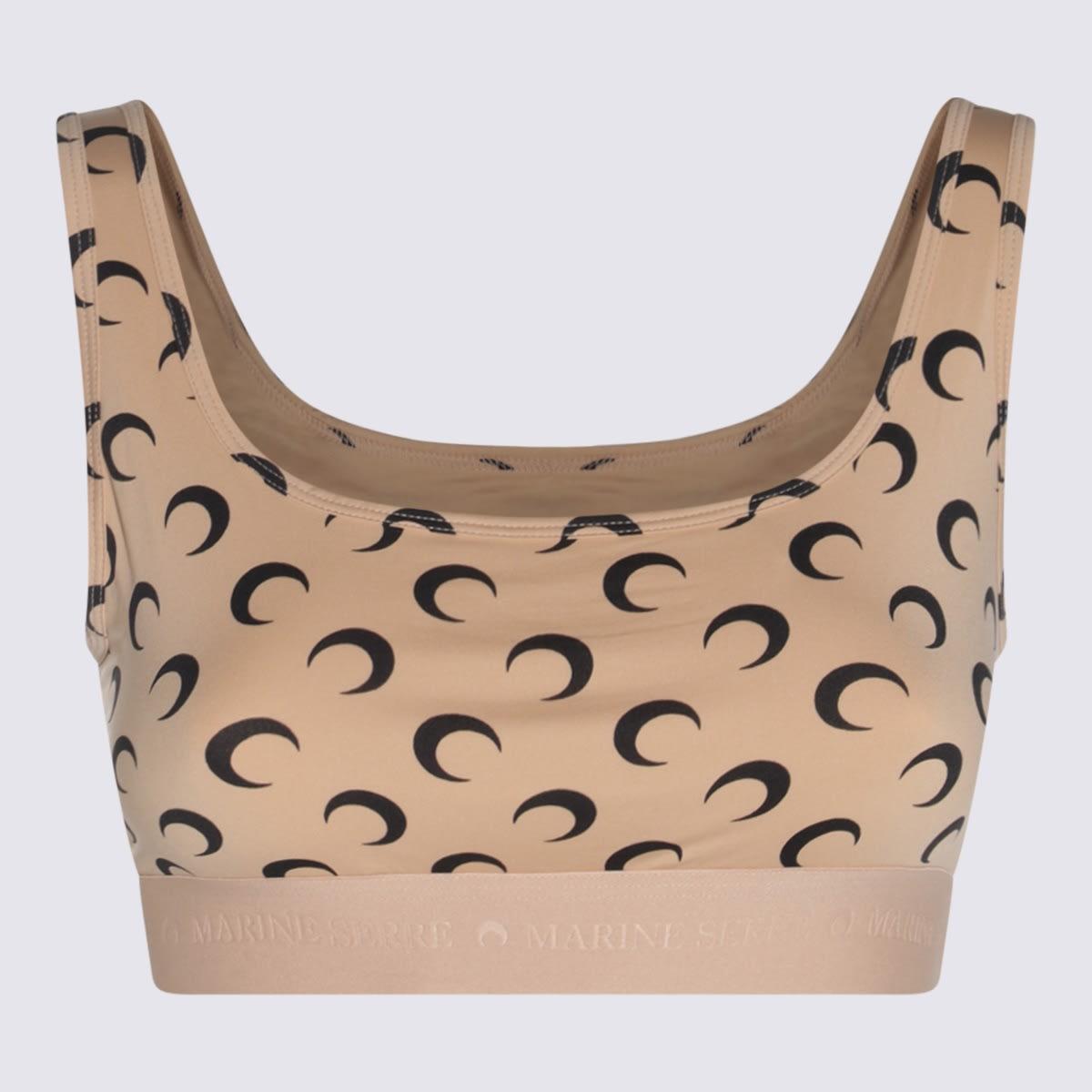 marine serre tan stretch moon top