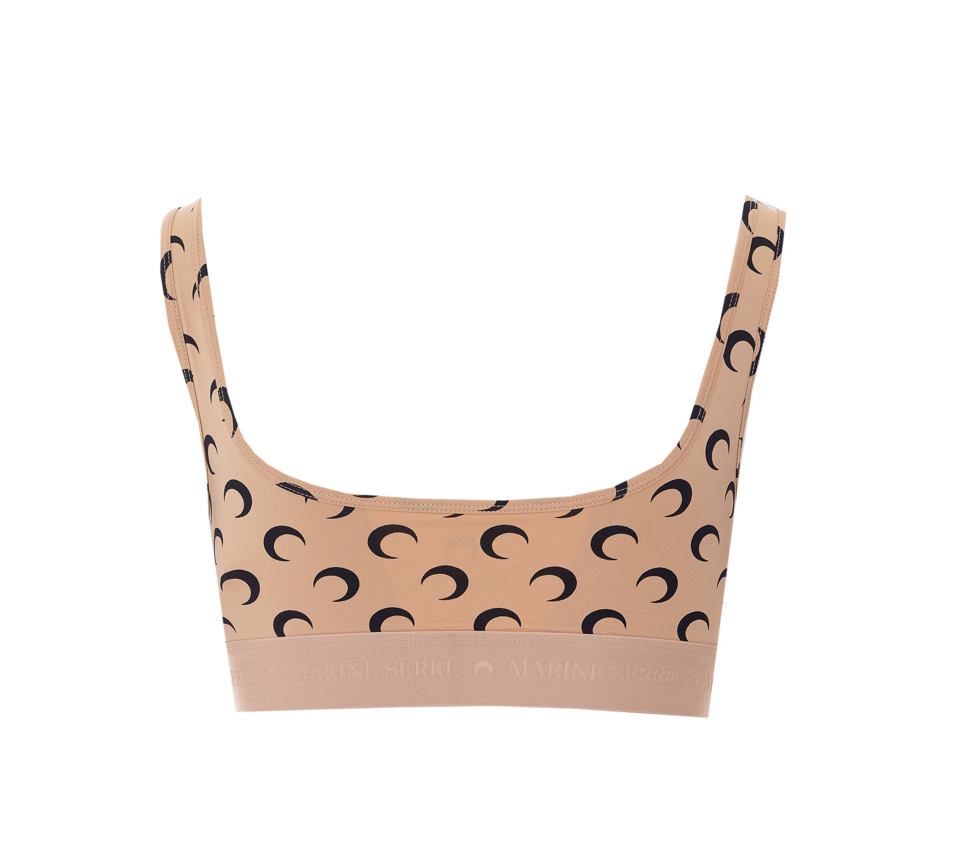 marine serre top beige polyamide - women