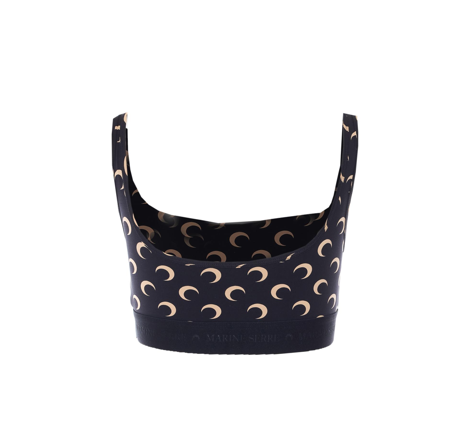 marine serre top black polyamide - women