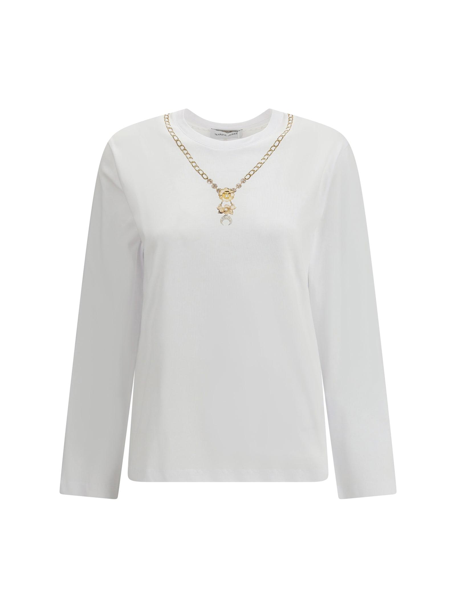 marine serre trompe l il jewelry long-sleeve t-shirt