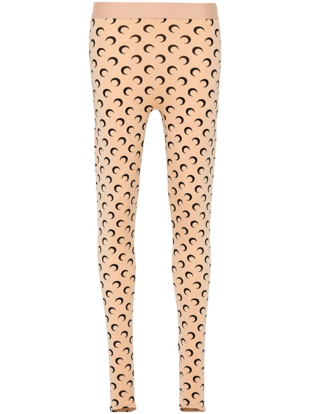 marine serre trousers beige recycled polyamide - women