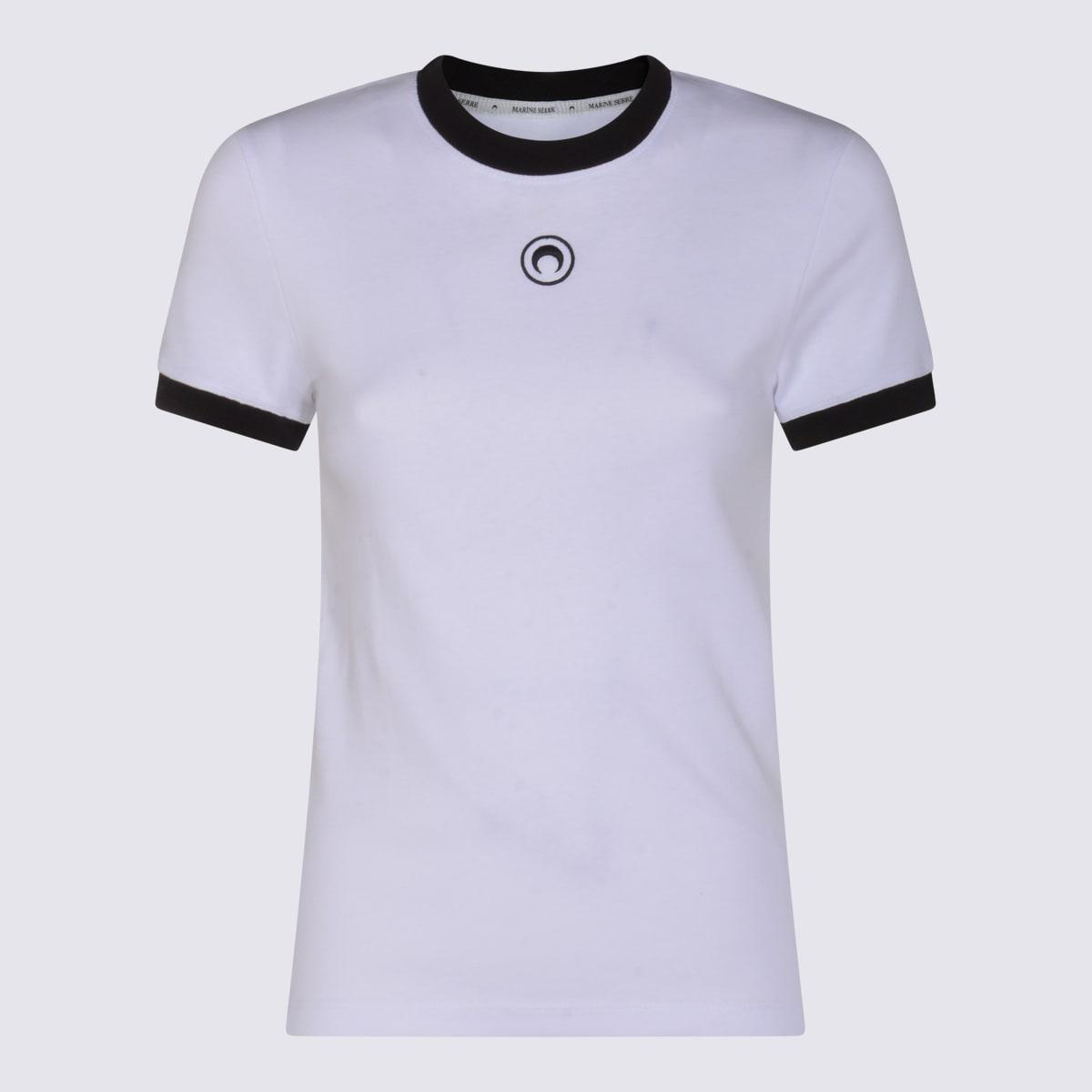 marine serre white cotton t-shirt