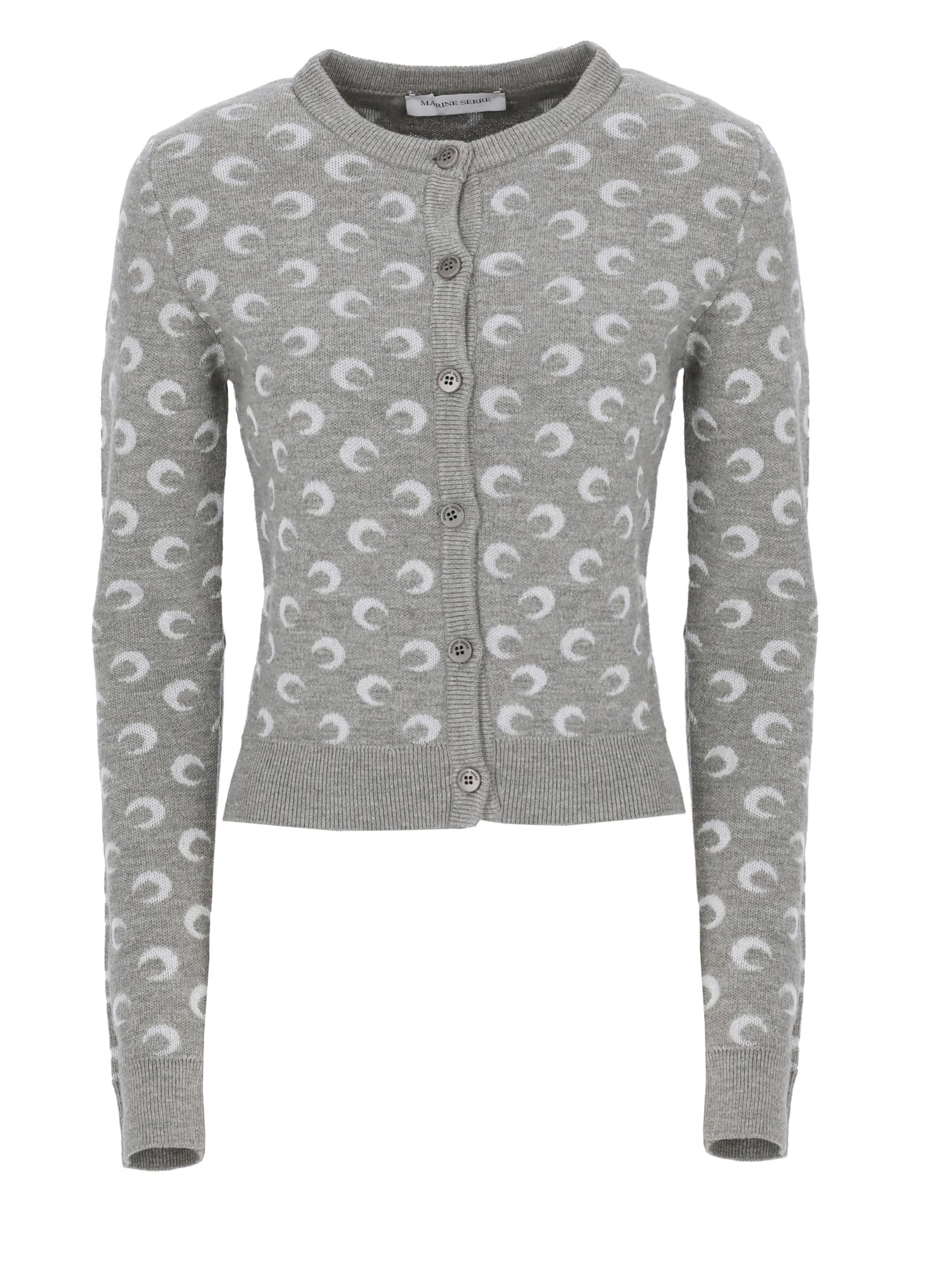 marine serre wool cardigan