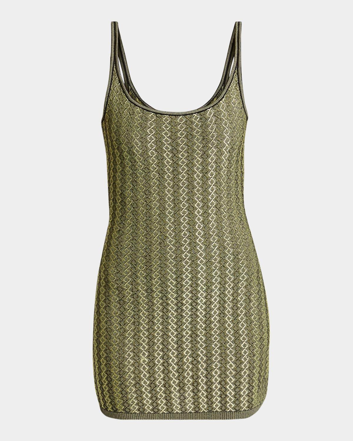 marino sleeveless low-back mini dress