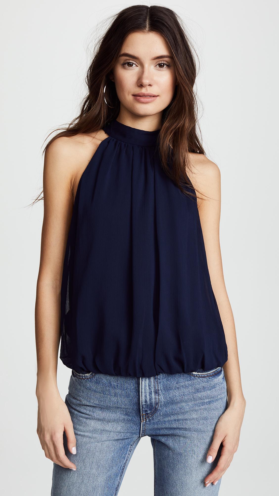 maris gathered halter top