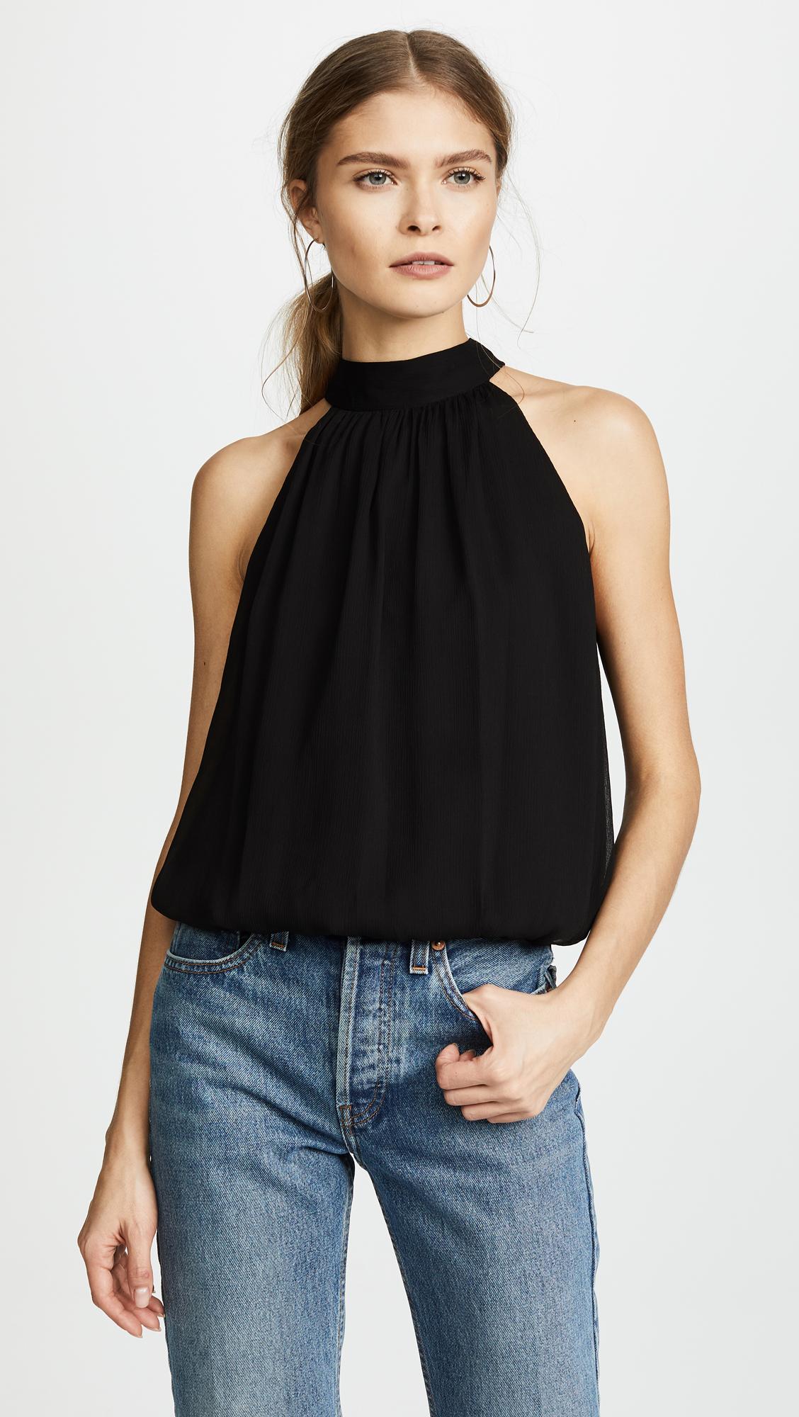 maris gathered halter top