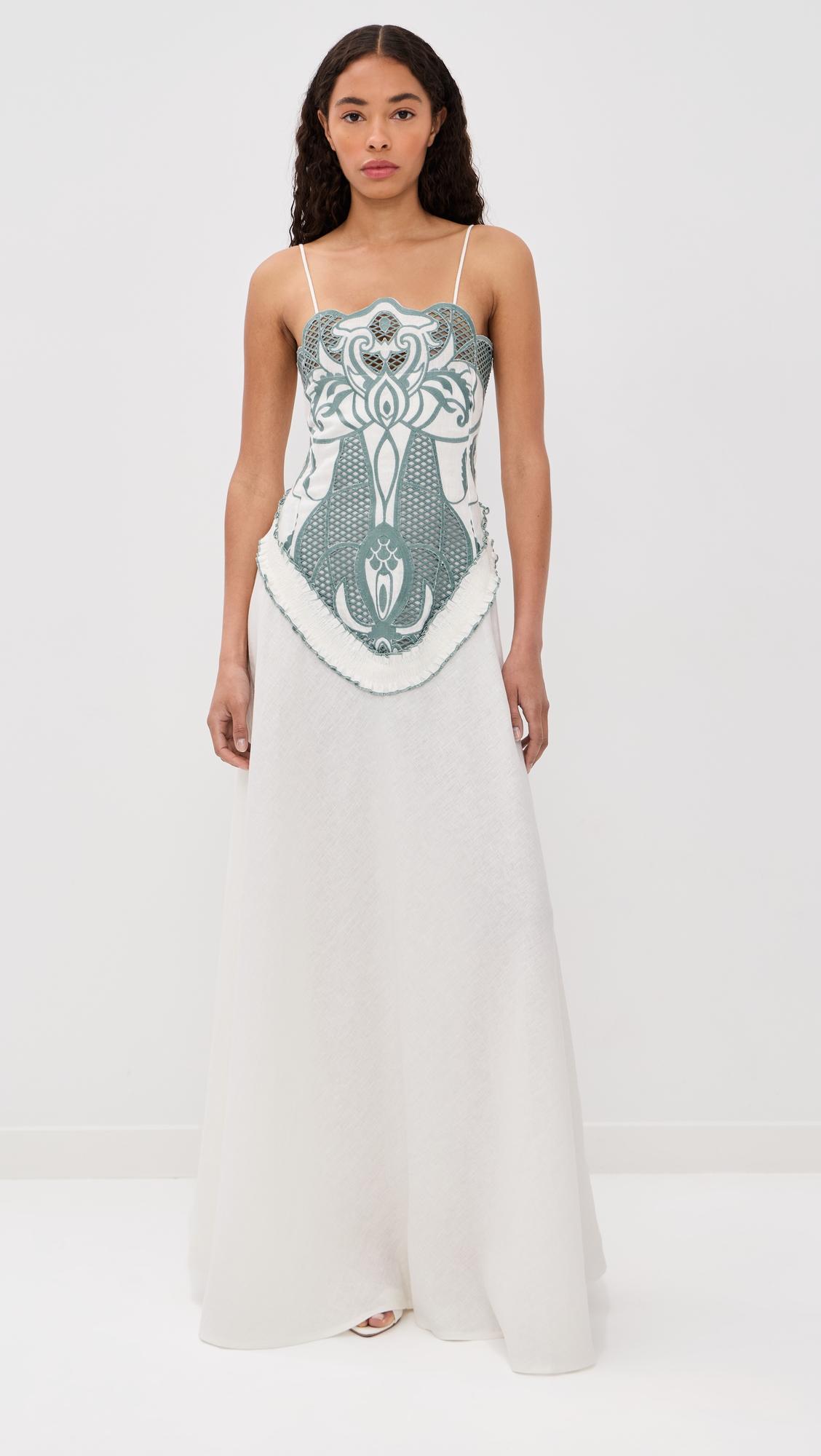 marisa linen maxi dress
