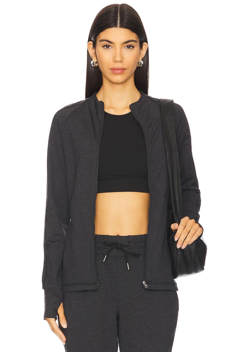 marja zip through mid layer jacket
