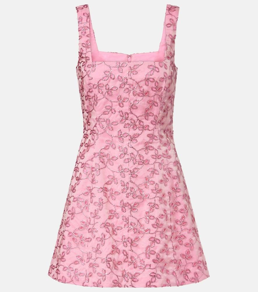 markarian floral sequined minidress