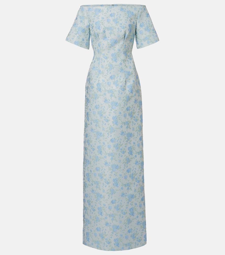 markarian gilda floral brocade gown