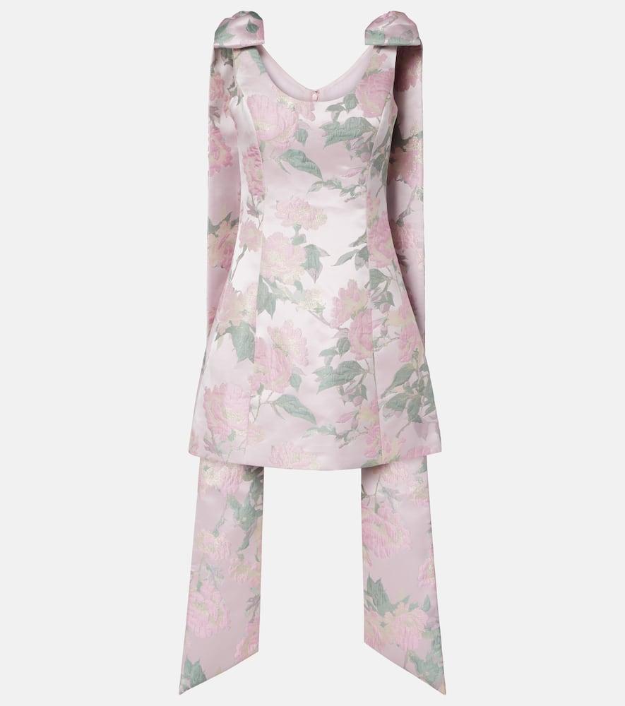 markarian gita floral brocade minidress