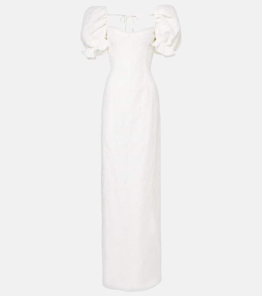 markarian isidore cotton and silk maxi dress