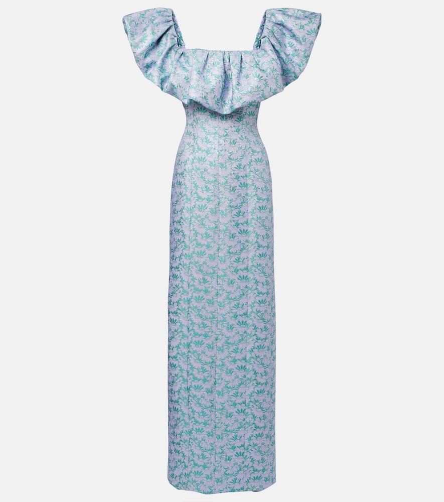 markarian rowan floral brocade gown