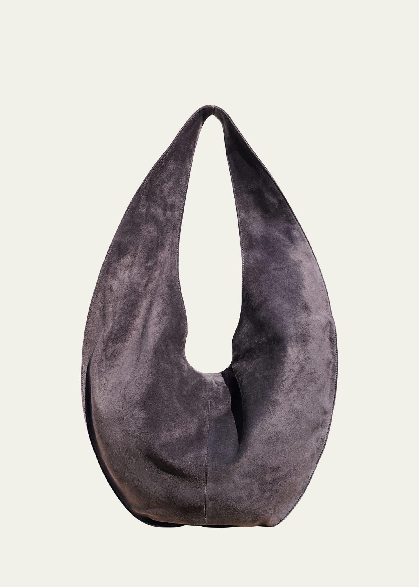 market smooth suede tote bag