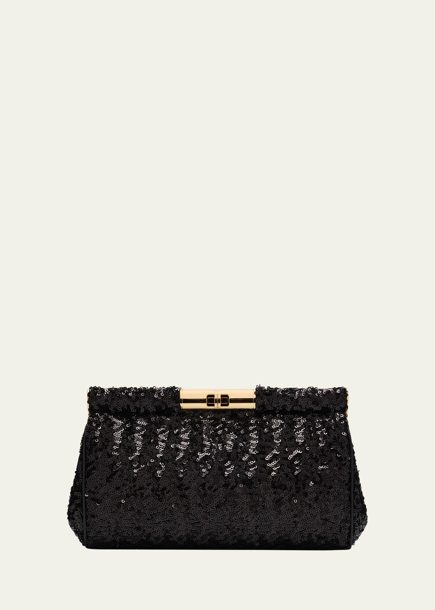 marlene medium sequined clutch bag