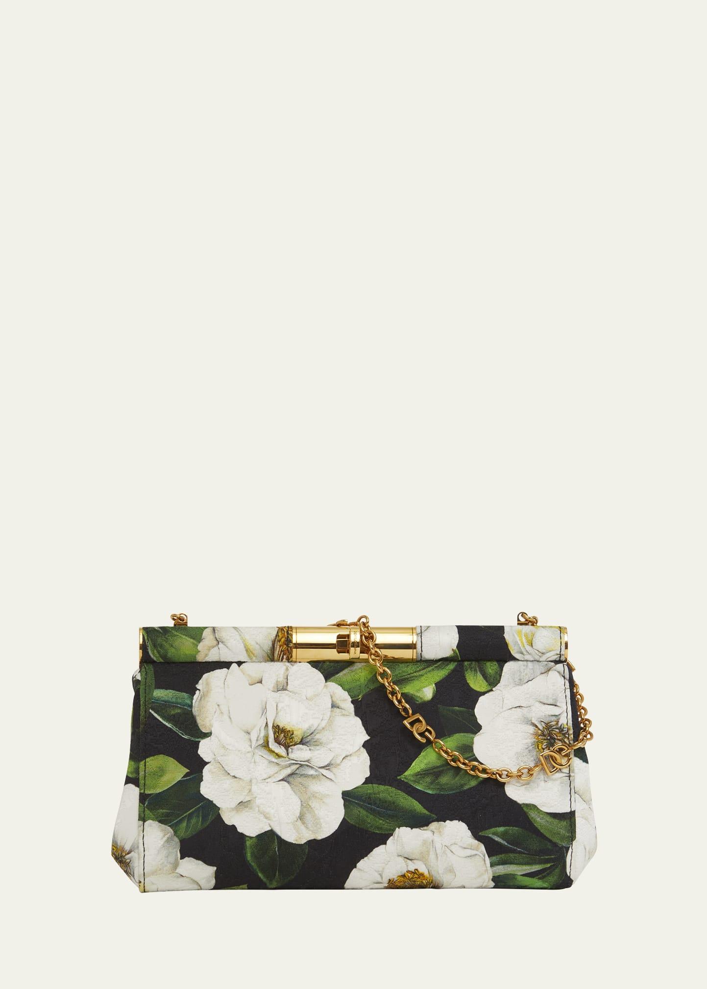 marlene small flower-print clutch bag