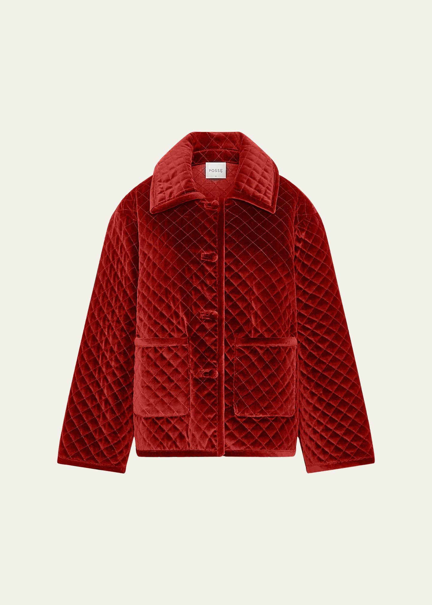 marley quilted velvet jacket