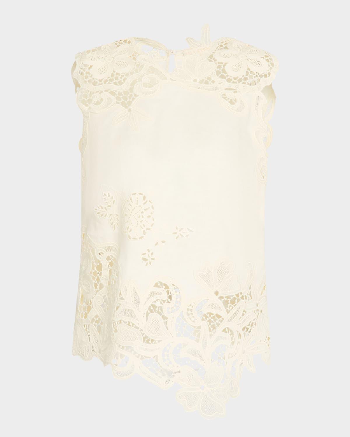 marlis lace embroidered top