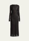 marlowe sequined long sleeve dress