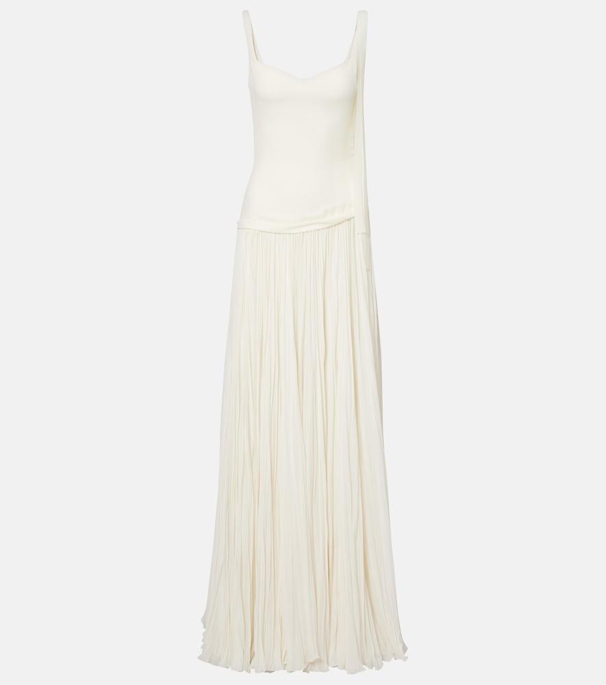 marmar halim ana crêpe and chiffon gown