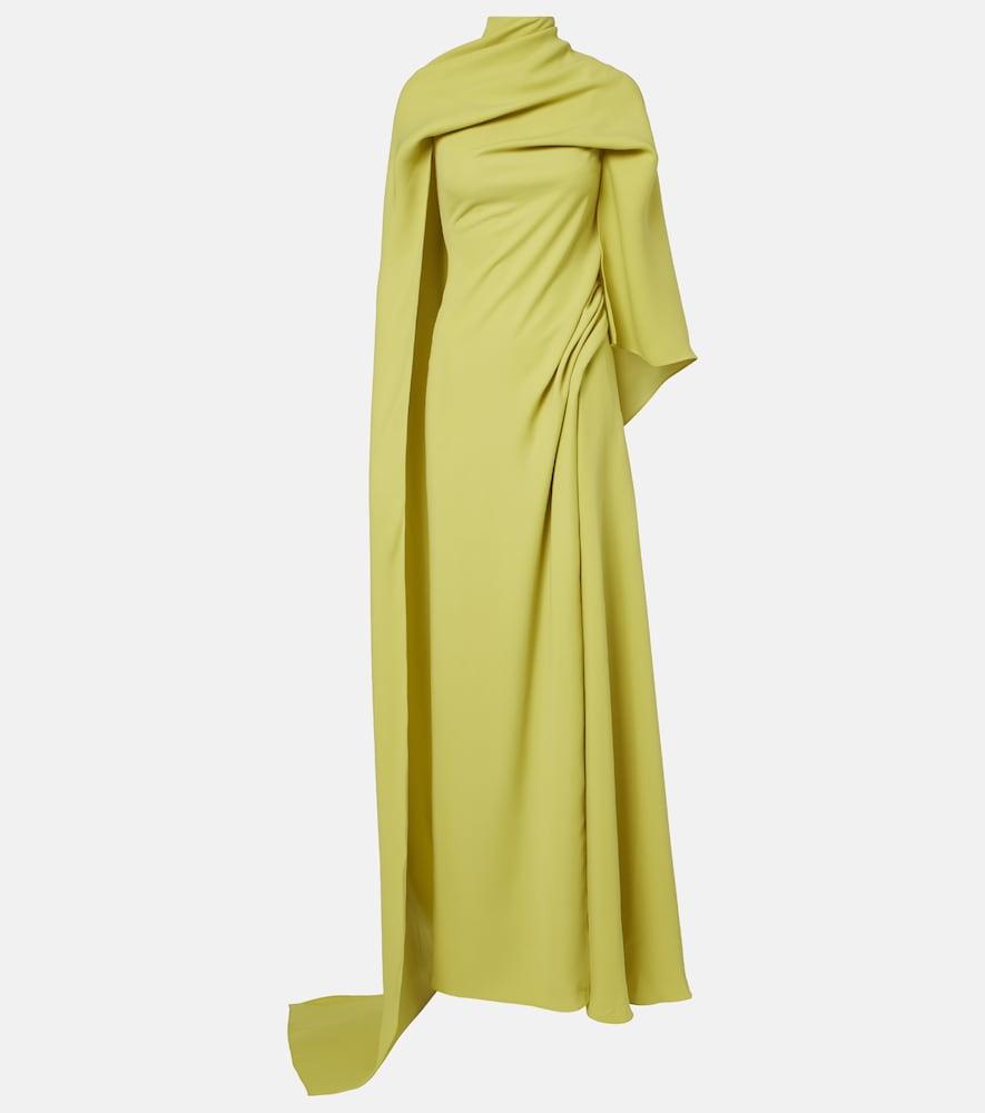 marmar halim caped draped gown