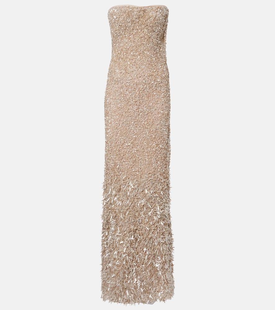 marmar halim dailin embellished bustier gown