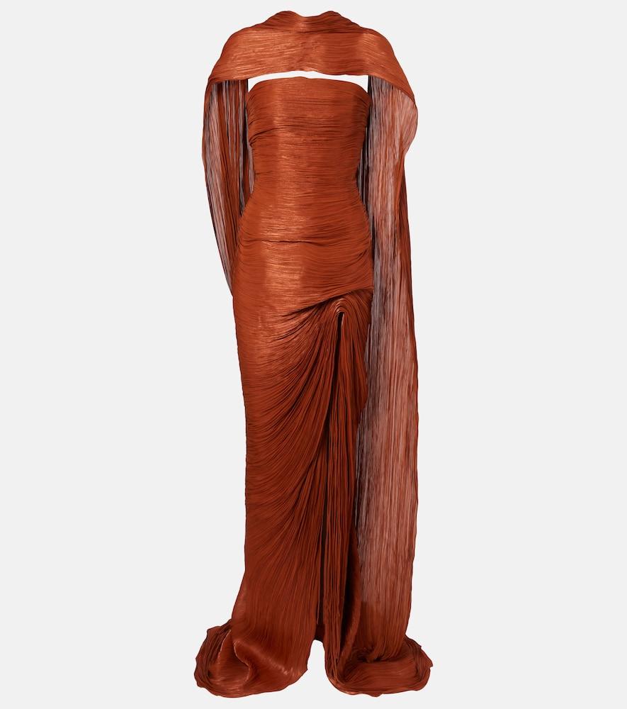 marmar halim draped pleated scarf