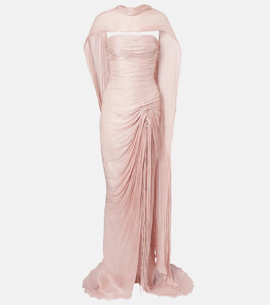 marmar halim draped pleated scarf