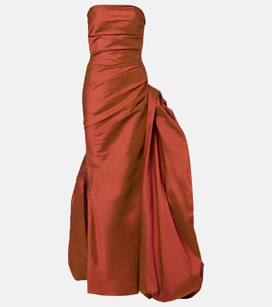 marmar halim gathered corset gown