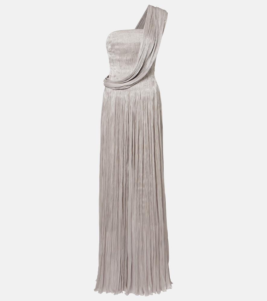 marmar halim pleated bustier gown