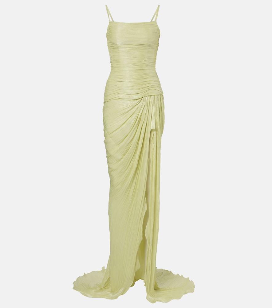 marmar halim pleated gown