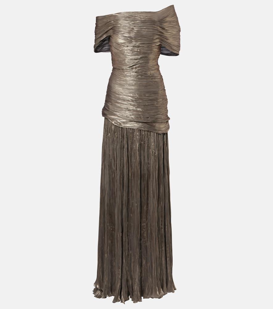 marmar halim ruched asymmetric gown