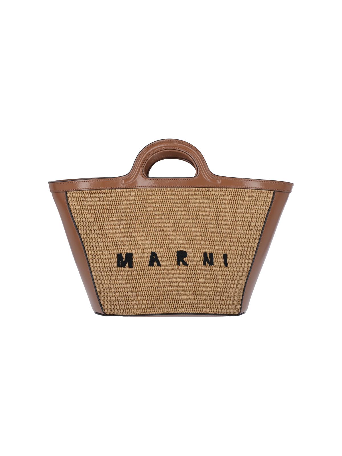 marni bags beige cotton - women