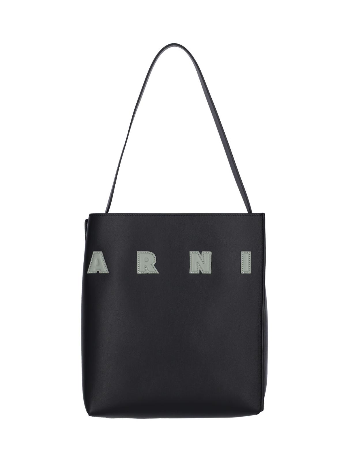 marni bags black calf leather - women