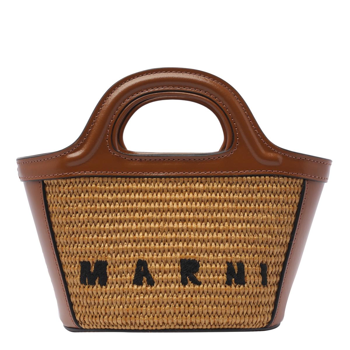 marni bags brown cotton polyamide - women