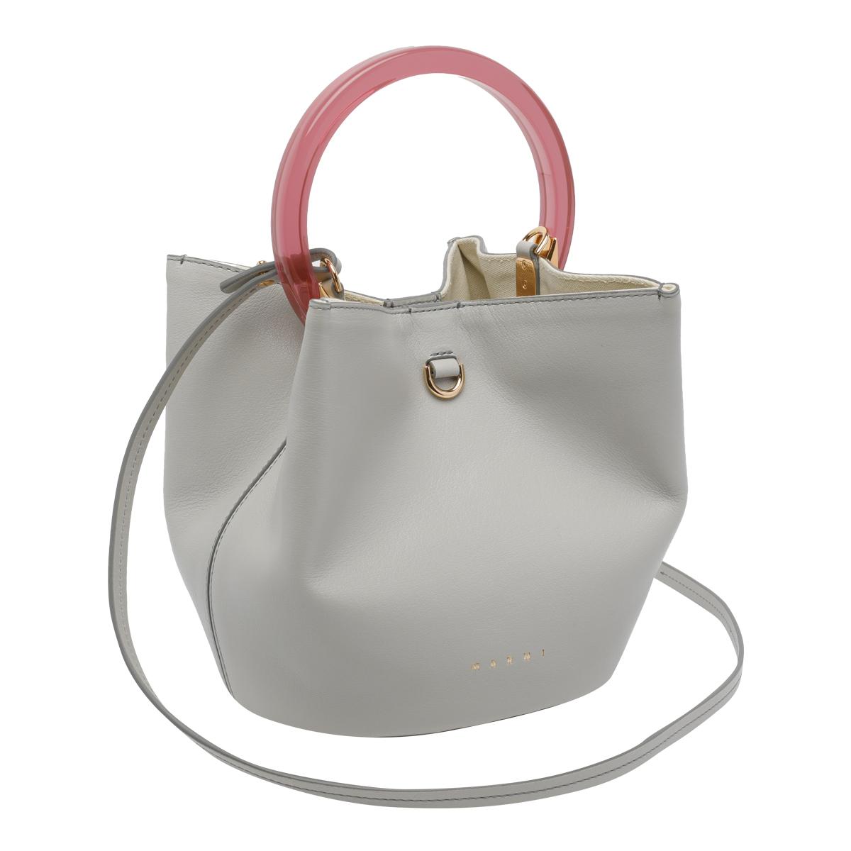marni bags grey calf leather - women