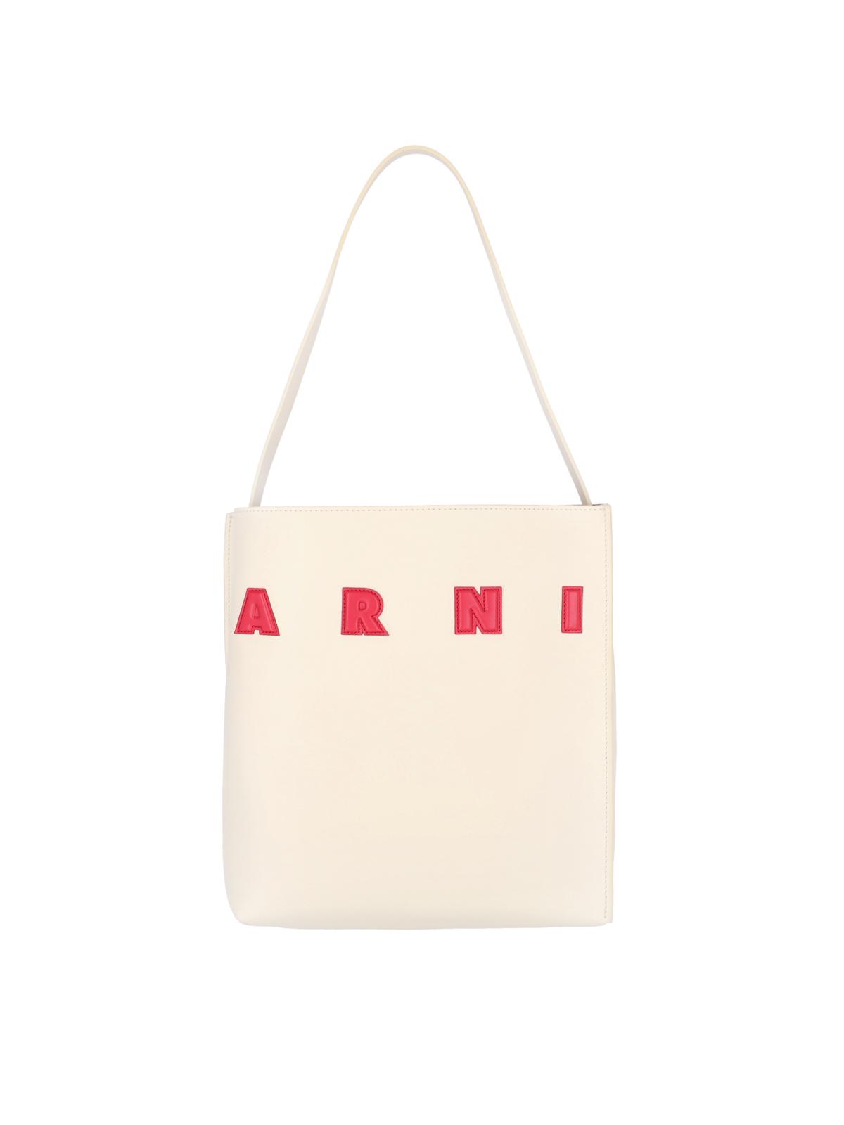 marni bags white calf leather - women