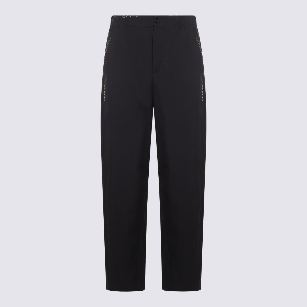 marni black cotton pants