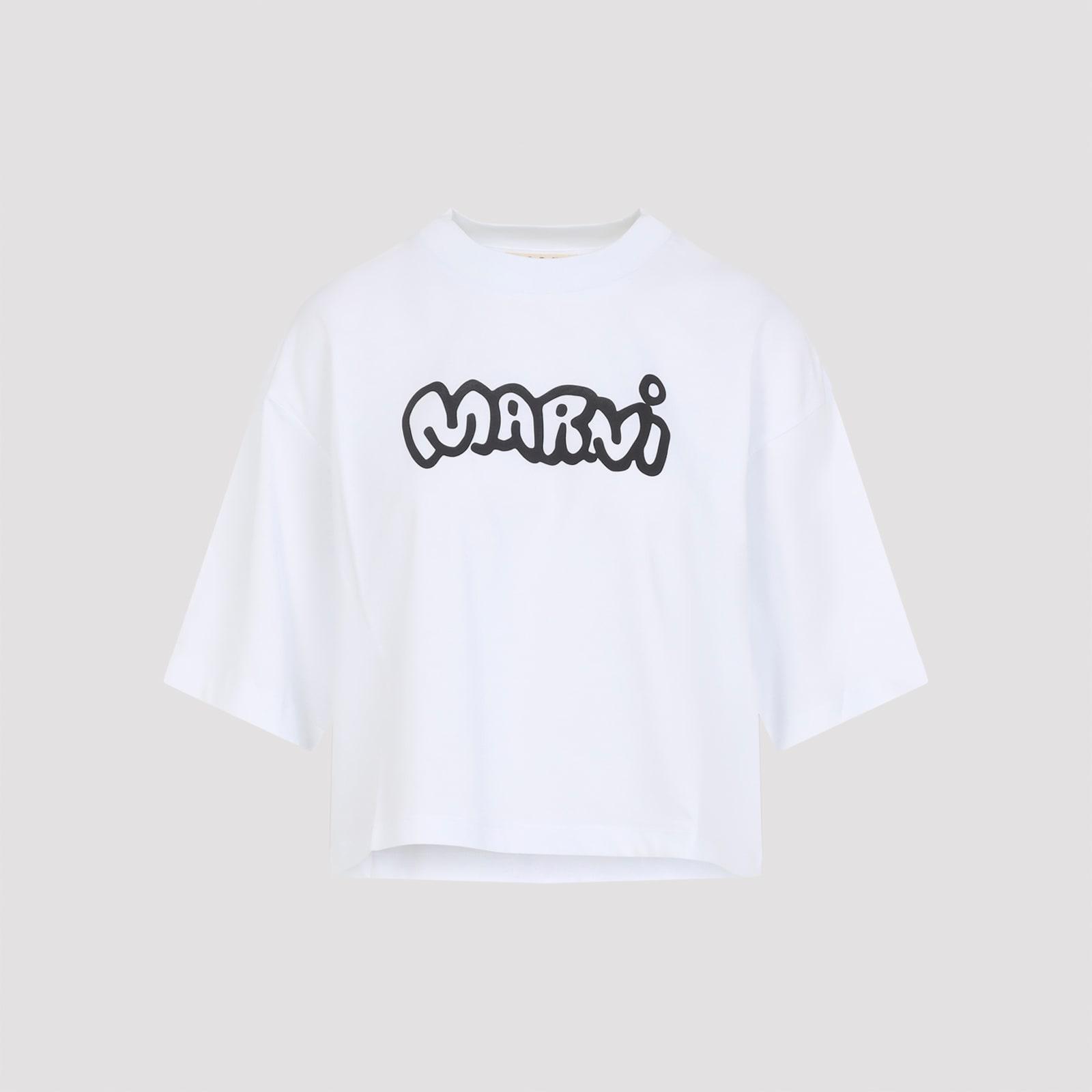 marni boxy crop t-shirt