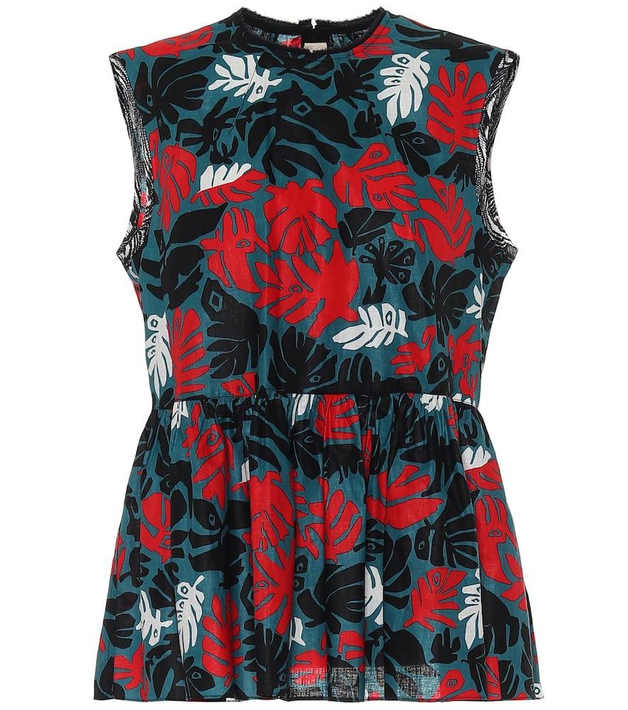 marni cotton and linen top