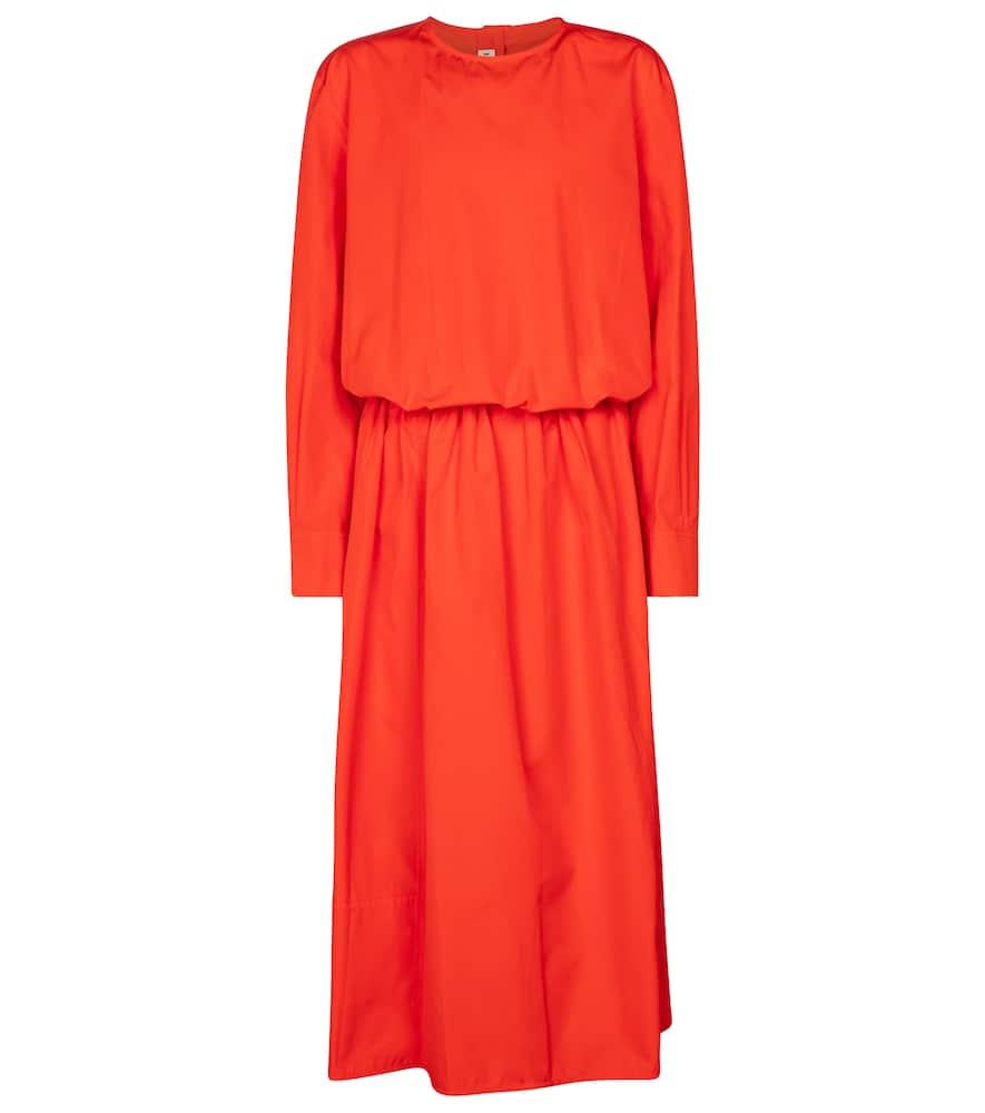 marni cotton poplin midi dress