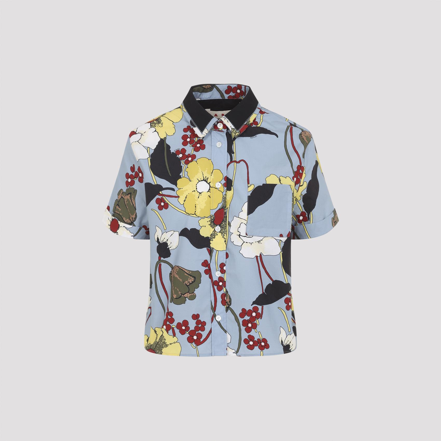 marni cotton shirt blue - women
