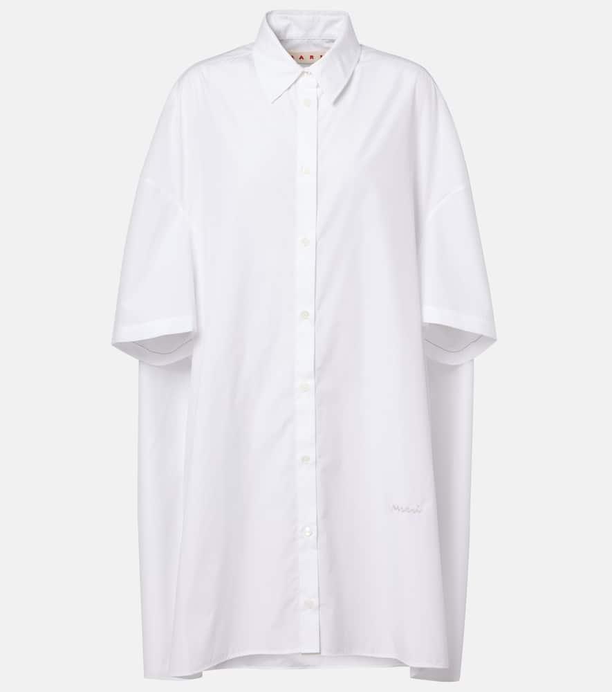 marni cotton shirt dress